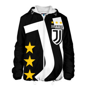 Мужская куртка 3D с принтом JUVENTUS / ЮВЕНТУС / ЗВЕЗДЫ в городе Новоалтайск, ткань верха — 100% полиэстер, подклад — флис | прямой крой, подол и капюшон оформлены резинкой с фиксаторами, два кармана без застежек по бокам, один большой потайной карман на груди. Карман на груди застегивается на липучку | fifa | football | football club. | juventus football club | sport | uefa | английская премьер лига | лига финал | матч | спорт | уефа | финал | фифа | футбол | футбольный клуб | ювентус