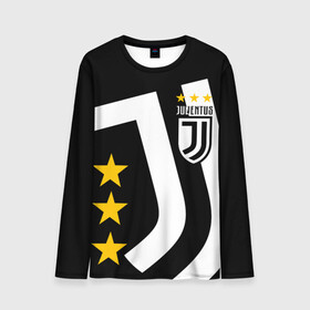 Мужской лонгслив 3D с принтом JUVENTUS / ЮВЕНТУС / ЗВЕЗДЫ в городе Новоалтайск, 100% полиэстер | длинные рукава, круглый вырез горловины, полуприлегающий силуэт | fifa | football | football club. | juventus football club | sport | uefa | английская премьер лига | лига финал | матч | спорт | уефа | финал | фифа | футбол | футбольный клуб | ювентус