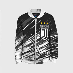 Детский бомбер 3D с принтом JUVENTUS / ЮВЕНТУС / БРЫЗГИ в городе Новоалтайск, 100% полиэстер | застегивается на молнию, по бокам два кармана без застежек, мягкие манжеты, по низу бомбера и на воротнике — эластичная резинка | fifa | football | football club. | juventus football club | sport | uefa | английская премьер лига | лига финал | матч | спорт | уефа | финал | фифа | футбол | футбольный клуб | ювентус