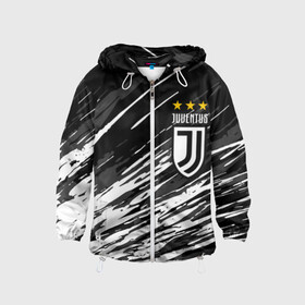 Детская ветровка 3D с принтом JUVENTUS / ЮВЕНТУС / БРЫЗГИ в городе Новоалтайск, 100% полиэстер | подол и капюшон оформлены резинкой с фиксаторами, по бокам два кармана без застежек, один потайной карман на груди | fifa | football | football club. | juventus football club | sport | uefa | английская премьер лига | лига финал | матч | спорт | уефа | финал | фифа | футбол | футбольный клуб | ювентус