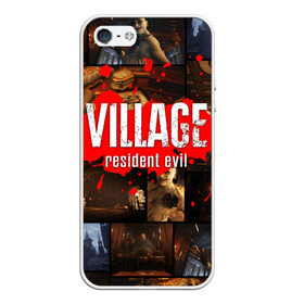 Чехол для iPhone 5/5S матовый с принтом RESIDENT EVIL 8 VILLAGE в городе Новоалтайск, Силикон | Область печати: задняя сторона чехла, без боковых панелей | biohazard | game. | resident 8 | resident evil village | госпожа димитреску | игра | итан уинтерс | резидент 8 | резидент эвил вилладж | ужасы