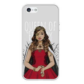 Чехол для iPhone 5/5S матовый с принтом Queen of Fillory в городе Новоалтайск, Силикон | Область печати: задняя сторона чехла, без боковых панелей | coldwater | elliot | fillory | margo | quentin | quentin coldwater | the magicians | волшебники | квентин | марго | филлари | филлори | филори | эллиот