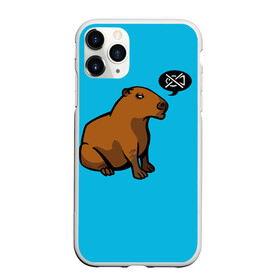 Чехол для iPhone 11 Pro матовый с принтом Капибара в городе Новоалтайск, Силикон |  | грызун | животное | звери | зверь | капибара