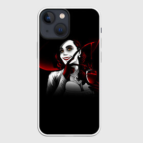 Чехол для iPhone 13 mini с принтом Resident Evil Леди Вампир в городе Новоалтайск,  |  | 8 | blood | dimitresku | games | horror | new | resident evil | umbrella | vampire | village | альсина | альчина | вампир | деревня | димитреску | игра | кровь | лого | надпись | обитель зла | резидент | хоррор | эвил