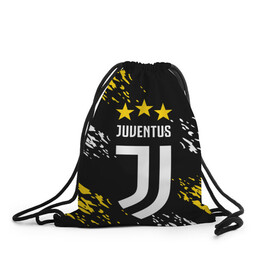 Рюкзак-мешок 3D с принтом JUVENTUS / ЮВЕНТУС / КРАСКА в городе Новоалтайск, 100% полиэстер | плотность ткани — 200 г/м2, размер — 35 х 45 см; лямки — толстые шнурки, застежка на шнуровке, без карманов и подкладки | Тематика изображения на принте: fifa | football | football club. | juventus football club | sport | uefa | английская премьер лига | лига финал | матч | спорт | уефа | финал | фифа | футбол | футбольный клуб | ювентус