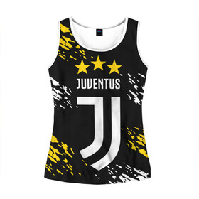 Женская майка 3D с принтом JUVENTUS / ЮВЕНТУС / КРАСКА в городе Новоалтайск, 100% полиэстер | круглая горловина, прямой силуэт, длина до линии бедра | fifa | football | football club. | juventus football club | sport | uefa | английская премьер лига | лига финал | матч | спорт | уефа | финал | фифа | футбол | футбольный клуб | ювентус