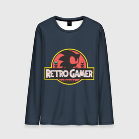 Мужской лонгслив 3D с принтом Retro Gamer в городе Новоалтайск, 100% полиэстер | длинные рукава, круглый вырез горловины, полуприлегающий силуэт | mario | sonic | доктор эггман | ёж | ёж шедоу | ехидна наклз | майлз прауэр | марио | соник | тейлз | эми роуз