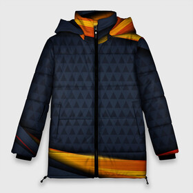Женская зимняя куртка Oversize с принтом Sport Dark style в городе Новоалтайск, верх — 100% полиэстер; подкладка — 100% полиэстер; утеплитель — 100% полиэстер | длина ниже бедра, силуэт Оверсайз. Есть воротник-стойка, отстегивающийся капюшон и ветрозащитная планка. 

Боковые карманы с листочкой на кнопках и внутренний карман на молнии | 3d | 3д | sport | абстракция | линии | паттерн | соты | спортивный стиль | текстуры