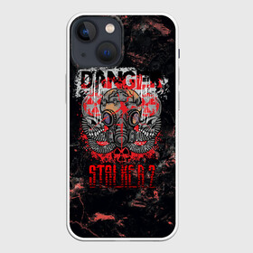 Чехол для iPhone 13 mini с принтом Stalker 2 Danger в городе Новоалтайск,  |  | danger | stalker | stallker | метро | постапокалипсис | радиация | сталкер | чернобыль