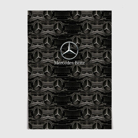 Постер с принтом Mercedes-Benz в городе Новоалтайск, 100% бумага
 | бумага, плотность 150 мг. Матовая, но за счет высокого коэффициента гладкости имеет небольшой блеск и дает на свету блики, но в отличии от глянцевой бумаги не покрыта лаком | auto | mercedes benz | sport | авто | автомобили | автомобиль | автомобильные | бренд | внедорожники | легковые | марка | спорт