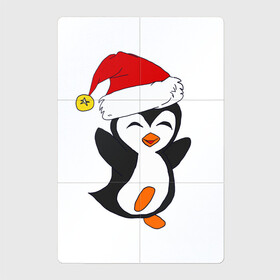 Магнитный плакат 2Х3 с принтом Happy Pinguin в городе Новоалтайск, Полимерный материал с магнитным слоем | 6 деталей размером 9*9 см | happy | happy pinguin | pinguin | новый год | пенгвин