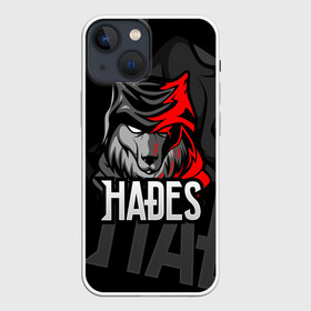 Чехол для iPhone 13 mini с принтом Hades в городе Новоалтайск,  |  | hades | roguelike | бесконечные круги ада | волк | компьютерная игра | красный | эмблема