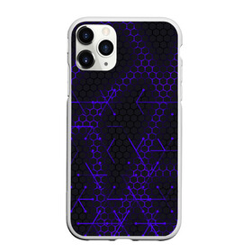Чехол для iPhone 11 Pro Max матовый с принтом СТАЛЬНЫЕ СОТЫ - НЕОН.ГЕОМЕТРИЯ в городе Новоалтайск, Силикон |  | Тематика изображения на принте: tegunvteg | броня | геометрия | неон | полосы | ромбы | соты | стальная броня | текстура