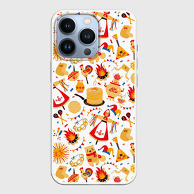Чехол для iPhone 13 Pro с принтом Славянская символика в городе Новоалтайск,  |  | art | background | balalaika | bear | bonfire | carnival | fire | pancakes | samovar | slavic | sun | symbolism | texture | арт | балалайка | блины | костер | ложки | масленица | матрешка | медведь | огонь | петух | самовар | символика | славянская | солн