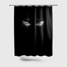 Штора 3D для ванной с принтом Smoke Eyes в городе Новоалтайск, 100% полиэстер | плотность материала — 100 г/м2. Стандартный размер — 146 см х 180 см. По верхнему краю — пластиковые люверсы для креплений. В комплекте 10 пластиковых колец | beast | darkness | evil | eyes | monster | otherworld | shadow | sight | sinister | smoke | steam | взгляд | глаза | дым | зверь | зло | зловещие | монстр | пар | потустороннее | существо | тень | тьма