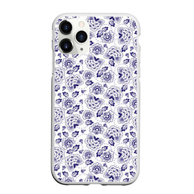 Чехол для iPhone 11 Pro матовый с принтом Узор в городе Новоалтайск, Силикон |  | art | background | flowers | leaves | pattern | texture | арт | листья | текстура | узор | фон | цветы