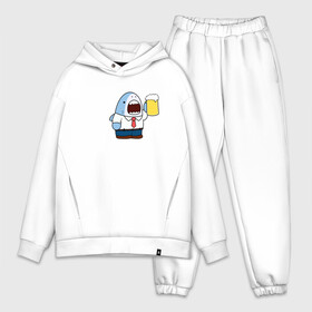 Мужской костюм хлопок OVERSIZE с принтом SHARK  BEER (парная) в городе Новоалтайск,  |  | beer | best friends | friends | instagram | mem | shark | vk | vk мем | акула | акулы | вк | вк мем | друзья | инстаграм | лучшие друзья | мем | прикол | тюлень