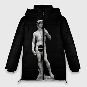 Женская зимняя куртка Oversize с принтом David (Censored) в городе Новоалтайск, верх — 100% полиэстер; подкладка — 100% полиэстер; утеплитель — 100% полиэстер | длина ниже бедра, силуэт Оверсайз. Есть воротник-стойка, отстегивающийся капюшон и ветрозащитная планка. 

Боковые карманы с листочкой на кнопках и внутренний карман на молнии | adam | censored | david | god | italia | michelangelo | адам | античность | архитектор | бог | буонарроти | век | давид | древность | италия | итальянский | картина | микеланджело | мыслитель | поэт | скульптор | скульптура