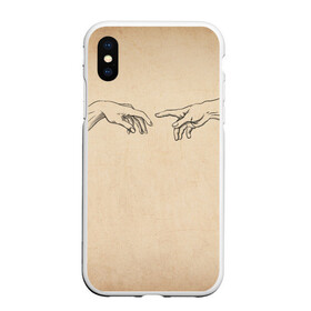 Чехол для iPhone XS Max матовый с принтом Сотворение Адама | Гранж в городе Новоалтайск, Силикон | Область печати: задняя сторона чехла, без боковых панелей | Тематика изображения на принте: adam | david | god | italia | michelangelo | адам | античность | архитектор | бог | буонарроти | век | гранж | давид | древность | италия | итальянский | картина | микеланджело | мыслитель | поэт | скульптор | скульптура
