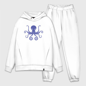 Мужской костюм хлопок OVERSIZE с принтом Осьминог в городе Новоалтайск,  |  | cute | octopus | милый | морское | осьминог | осьминожка | паттерн | тентакли | щупальца