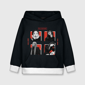 Детская толстовка 3D с принтом BLACKPINK Red and black в городе Новоалтайск, 100% полиэстер | двухслойный капюшон со шнурком для регулировки, мягкие манжеты на рукавах и по низу толстовки, спереди карман-кенгуру с мягким внутренним слоем | black pink | blackpink | pop | блэк пинк | ким дженни | ким джи су | корейцы | лалиса манобан | музыка | поп | попса | розэ