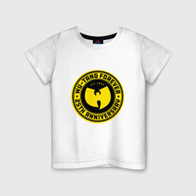 Детская футболка хлопок с принтом Wu-Tang Forever в городе Новоалтайск, 100% хлопок | круглый вырез горловины, полуприлегающий силуэт, длина до линии бедер | black | gza | hip hop | method man | music | new york | odb | old school | rap | rza | wu tang | wu tang clan | аудио | винил | ву тэнг | граффити | диджей | кассета | микрофон | музыка | нью йорк | пластинка | рэп | рэпер | хип хоп