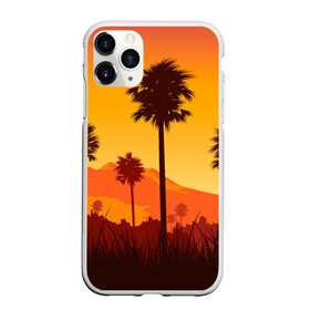 Чехол для iPhone 11 Pro Max матовый с принтом Лето, Пальмы, вечер в городе Новоалтайск, Силикон |  | Тематика изображения на принте: palm | summer | tropical | вечер | гора | жара | летние | лето | пальмы | тропики | тропический