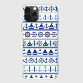 Чехол для iPhone 12 Pro Max с принтом Морские мотивы в городе Новоалтайск, Силикон |  | ships | корабли | кораблики | море | морские | морское | руль | штурвал | якорь