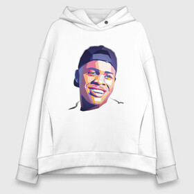 Женское худи Oversize хлопок с принтом DaBaby Face в городе Новоалтайск, френч-терри — 70% хлопок, 30% полиэстер. Мягкий теплый начес внутри —100% хлопок | боковые карманы, эластичные манжеты и нижняя кромка, капюшон на магнитной кнопке | dababy | hiphop | music | rap | rapper | rockstar | usa | vinyl | граффити | диджей | мем | микрофон | музыка | рэп | рэпер | сша | хипхоп