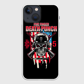 Чехол для iPhone 13 mini с принтом 5FDP | Five Finger Death Punch в городе Новоалтайск,  |  | 5fdp | america | death | ffdp | finger | five | hard | metal | music | punch | rock | skull | states | united | usa | америка | метал | музыка | рок | сша | хард | череп