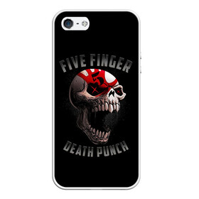 Чехол для iPhone 5/5S матовый с принтом Five Finger Death Punch | 5FDP в городе Новоалтайск, Силикон | Область печати: задняя сторона чехла, без боковых панелей | 5fdp | america | death | ffdp | finger | five | hard | metal | music | punch | rock | skull | states | united | usa | америка | метал | музыка | рок | сша | хард | череп