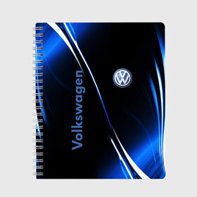 Тетрадь с принтом VOLKSWAGEN в городе Новоалтайск, 100% бумага | 48 листов, плотность листов — 60 г/м2, плотность картонной обложки — 250 г/м2. Листы скреплены сбоку удобной пружинной спиралью. Уголки страниц и обложки скругленные. Цвет линий — светло-серый
 | auto | sport | volkswagen | авто | автомобили | автомобиль | автомобильные | бренд | внедорожники | легковые | марка | спорт