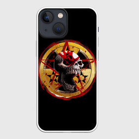 Чехол для iPhone 13 mini с принтом Five Finger Death Punch | FFDP в городе Новоалтайск,  |  | 5fdp | america | death | ffdp | finger | five | hard | metal | music | punch | rock | skull | states | united | usa | америка | метал | музыка | рок | сша | хард | череп