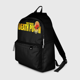 Рюкзак 3D с принтом FFDP | Five Finger Death Punch в городе Новоалтайск, 100% полиэстер | лямки с регулируемой длиной, сверху петелька, чтобы рюкзак можно было повесить на вешалку. Основное отделение закрывается на молнию, как и внешний карман. Внутри два дополнительных кармана, один из которых закрывается на молнию. По бокам два дополнительных кармашка | 5fdp | america | death | ffdp | finger | five | hard | metal | music | punch | rock | skull | states | united | usa | америка | метал | музыка | рок | сша | хард | череп