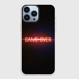 Чехол для iPhone 13 Pro Max с принтом Game Over в городе Новоалтайск,  |  | game | game over | games | neon | orers | over | press | press start | starts | игра | игра окончена | конец | надписи | надпись | нажмите старт | неон | окончено | старт
