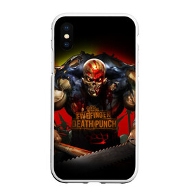 Чехол для iPhone XS Max матовый с принтом Five Finger Death Punch Skull в городе Новоалтайск, Силикон | Область печати: задняя сторона чехла, без боковых панелей | album cover | art | butcher | dark art | ffdp | ffdp мерч | five finger death punch merch | five finger death punch мерч | got your six | heavy metal | skull | арт | иллюстрация | мясник | обложка альбома