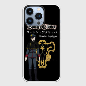 Чехол для iPhone 13 Pro с принтом Гордон Агриппа Чёрный клевер в городе Новоалтайск,  |  | Тематика изображения на принте: asta | black bulls | black clover | quartet knights | yuno | акума | аниме | аста | блэк кловер | буракку куро:ба | демон | королевство клевера | король магов | лихт | магна | манга | пятилистник | черный бык | чёрный клев