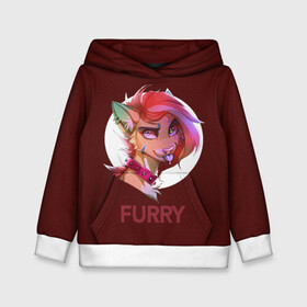 Детская толстовка 3D с принтом Furry fox в городе Новоалтайск, 100% полиэстер | двухслойный капюшон со шнурком для регулировки, мягкие манжеты на рукавах и по низу толстовки, спереди карман-кенгуру с мягким внутренним слоем | furry | furry fox | антропоморфное животное | животные | зверь | лиса | фурри | человек