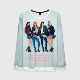 Мужской свитшот 3D с принтом Blackpink Squad в городе Новоалтайск, 100% полиэстер с мягким внутренним слоем | круглый вырез горловины, мягкая резинка на манжетах и поясе, свободная посадка по фигуре | black pink | blackpink | pop | блэк пинк | ким дженни | ким джи су | корейцы | лалиса манобан | музыка | поп | попса | розэ