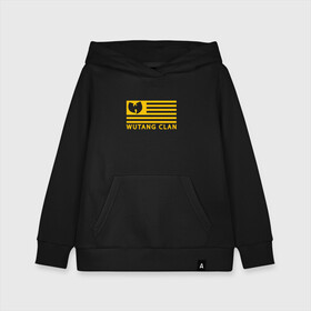 Детская толстовка хлопок с принтом Wu-Tang Flag в городе Новоалтайск, 100% хлопок | Круглый горловой вырез, эластичные манжеты, пояс, капюшен | black | gza | hip hop | method man | music | new york | odb | old school | rap | rza | usa | wu tang | wu tang clan | аудио | винил | ву тэнг | граффити | диджей | кассета | микрофон | музыка | нью йорк | пластинка | рэп | рэпер | сша