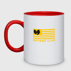 Кружка двухцветная с принтом Wu-Tang Flag в городе Новоалтайск, керамика | объем — 330 мл, диаметр — 80 мм. Цветная ручка и кайма сверху, в некоторых цветах — вся внутренняя часть | black | gza | hip hop | method man | music | new york | odb | old school | rap | rza | usa | wu tang | wu tang clan | аудио | винил | ву тэнг | граффити | диджей | кассета | микрофон | музыка | нью йорк | пластинка | рэп | рэпер | сша