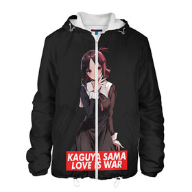 Мужская куртка 3D с принтом Kaguya-sama: Love Is War в городе Новоалтайск, ткань верха — 100% полиэстер, подклад — флис | прямой крой, подол и капюшон оформлены резинкой с фиксаторами, два кармана без застежек по бокам, один большой потайной карман на груди. Карман на груди застегивается на липучку | ahegao | anime | chika | fujiwara | girl | girls | is | kaguya | love | sama | senpai | waifu | war | аниме | ахегао | в | вайфу | войне | госпожа | девушка | кагуя | как | любви | манга | на | семпай | сенпай | тян | тяночка | чика