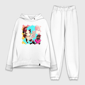 Женский костюм хлопок Oversize с принтом Kaguya and Shirogane в городе Новоалтайск,  |  | kaguya | kaguya sama | kaguya sama love is war | kaguya sama wa kokurasetai | love is war | shirogane | госпожа кагуя в любви как на войне | кагуя | сироганэ | широганэ
