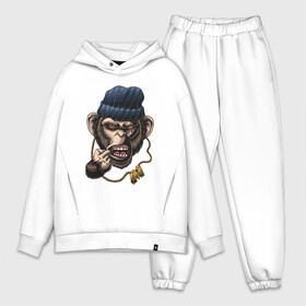 Мужской костюм хлопок OVERSIZE с принтом Monkey Boy в городе Новоалтайск,  |  | gangsta | monkey | wild | блатной | крутой | обезьяна