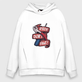 Мужское худи Oversize хлопок с принтом Pros Dont Fake! в городе Новоалтайск, френч-терри — 70% хлопок, 30% полиэстер. Мягкий теплый начес внутри —100% хлопок | боковые карманы, эластичные манжеты и нижняя кромка, капюшон на магнитной кнопке | Тематика изображения на принте: cross fire | games | pubg | shooters | контра