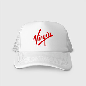 Кепка тракер с сеткой с принтом Virgin | Richard Branson в городе Новоалтайск, трикотажное полотно; задняя часть — сетка | длинный козырек, универсальный размер, пластиковая застежка | galactic | бренсен | бренсон | брэнсeн | брэнсон | вингин | вирджин | вирджн | галактик | ричард