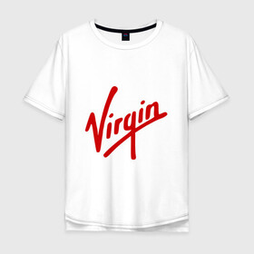 Мужская футболка хлопок Oversize с принтом Virgin | Richard Branson в городе Новоалтайск, 100% хлопок | свободный крой, круглый ворот, “спинка” длиннее передней части | galactic | бренсен | бренсон | брэнсeн | брэнсон | вингин | вирджин | вирджн | галактик | ричард