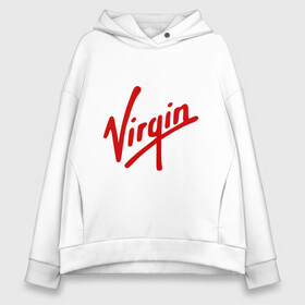Женское худи Oversize хлопок с принтом Virgin | Richard Branson в городе Новоалтайск, френч-терри — 70% хлопок, 30% полиэстер. Мягкий теплый начес внутри —100% хлопок | боковые карманы, эластичные манжеты и нижняя кромка, капюшон на магнитной кнопке | galactic | бренсен | бренсон | брэнсeн | брэнсон | вингин | вирджин | вирджн | галактик | ричард