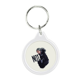 Брелок круглый с принтом Noi в городе Новоалтайск, пластик и полированная сталь | круглая форма, металлическое крепление в виде кольца | anime | caiman | dorohedoro | kaiman | magician killer | manga | nikaido | noi | shin | аниме | дорохедоро | кайман | маги | магия | манга | никадо | нои | шин