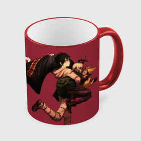 Кружка с принтом Аниме Дорохедоро в городе Новоалтайск, керамика | ёмкость 330 мл | anime | caiman | dorohedoro | kaiman | magician killer | manga | nikaido | noi | shin | аниме | дорохедоро | кайман | маги | магия | манга | никадо | нои | шин